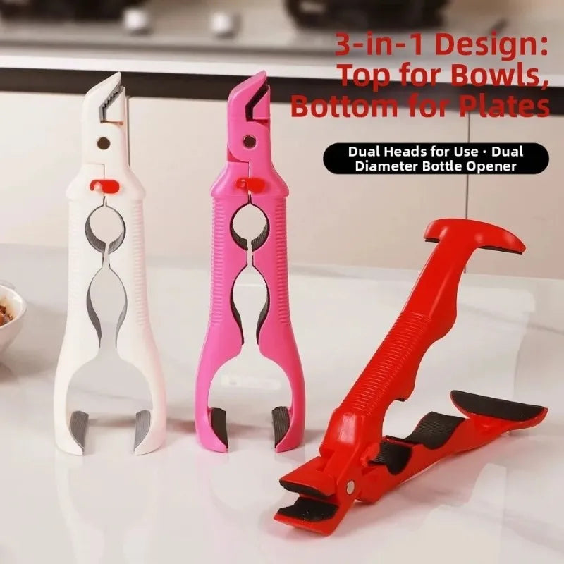 3-in-1 Anti-Scald Silicone Bowl Clip | Heat-Resistant Kitchen Tool Kitchen Safety Clip Nixie