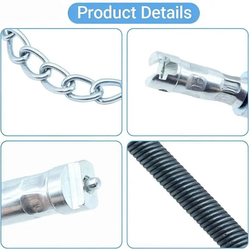 16MM Flex Shaft Sewer Descaling Chain Drain Cleaning Tool Drain Cleaning Tool Nixie