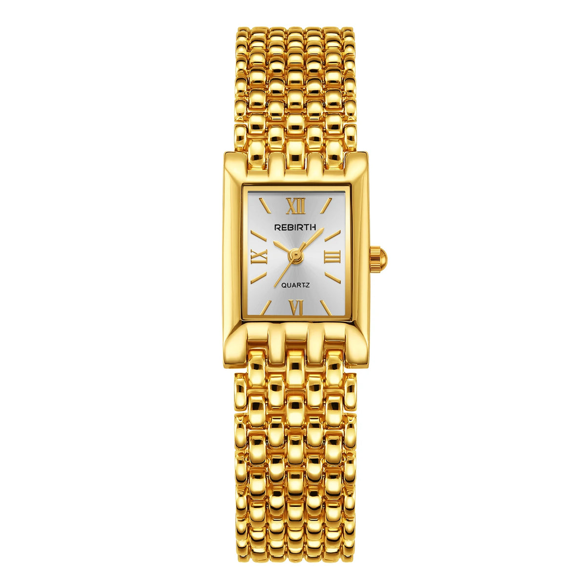 REBIRTH Women's Quartz Watch – Minimalist Light Luxury Style Women's Fashion Watch Nixie WHITE