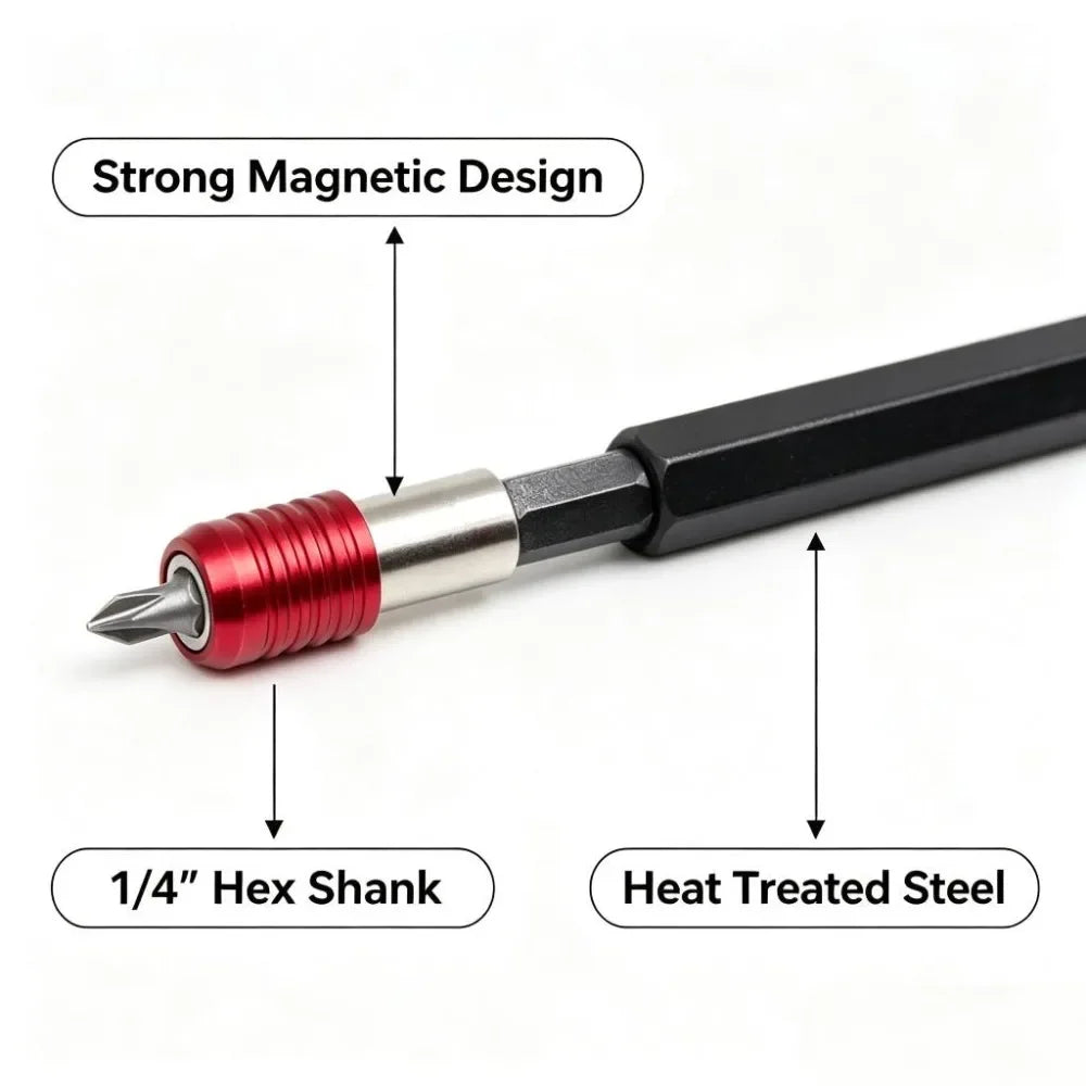 Hex Screwdriver Extension Rod Quick Release Self-Locking 300mm