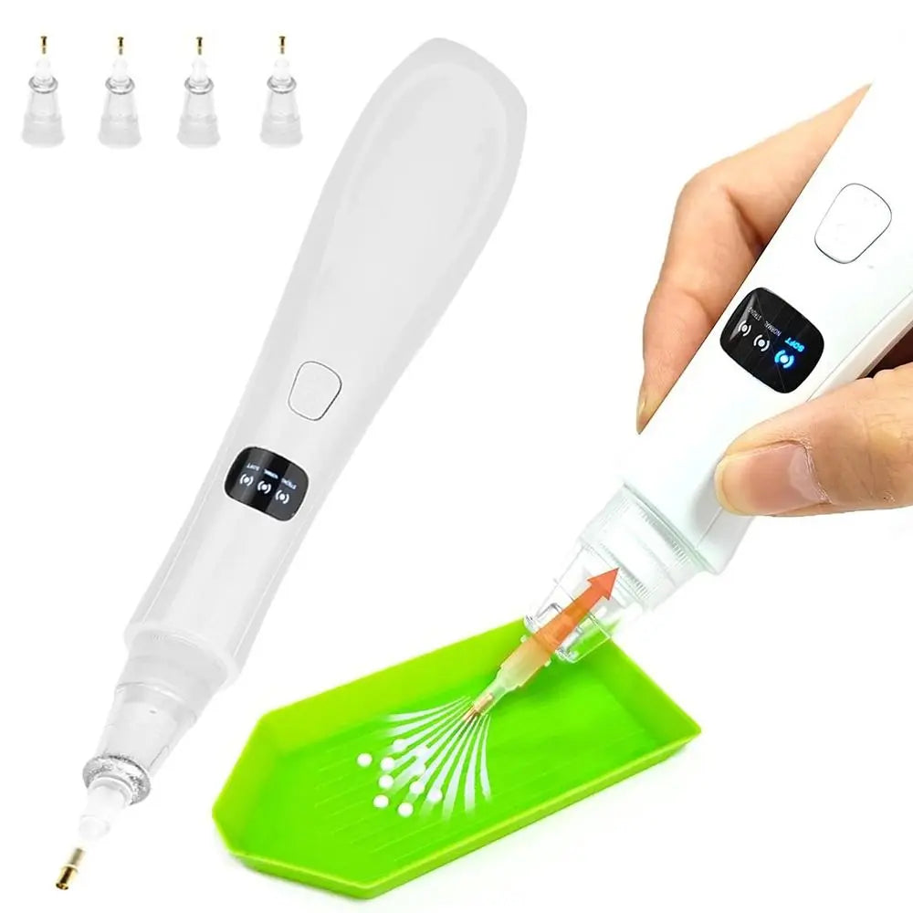 Electric Diamond Painting Pen USB Rechargeable – 4 Heads Diamond Painting Pen Nixie