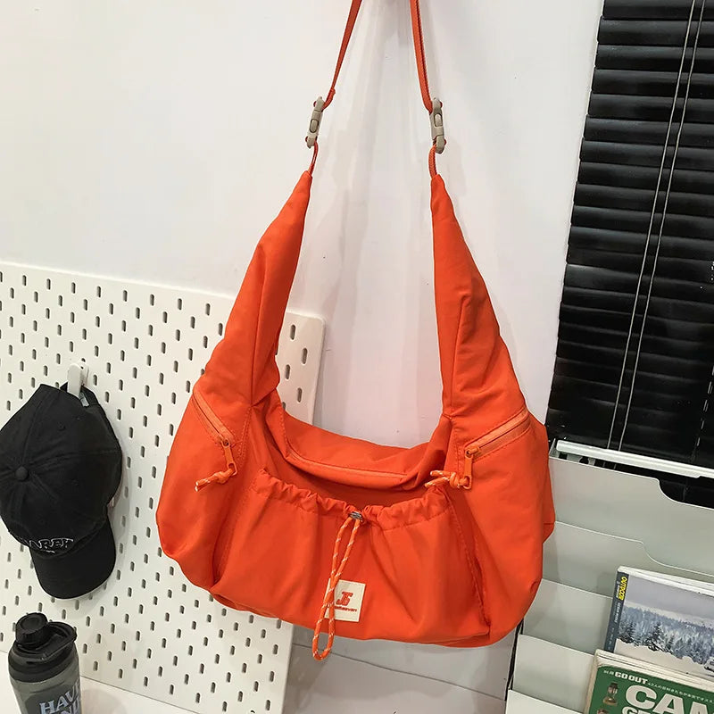 Nixie Large Crossbody Bag – Commuter Shoulder Tote Travel Bag Crossbody Shoulder Bag Nixie Orange
