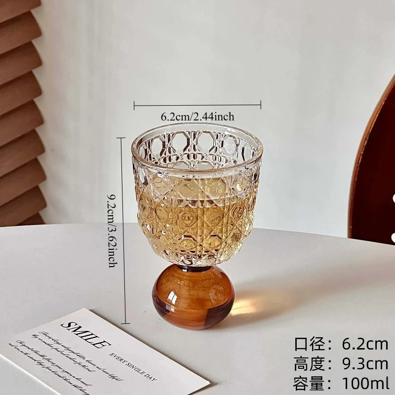 Nixie Ball Base Glass Cup – Mid-Century Whiskey & Cocktail Cocktail Glass Nixie