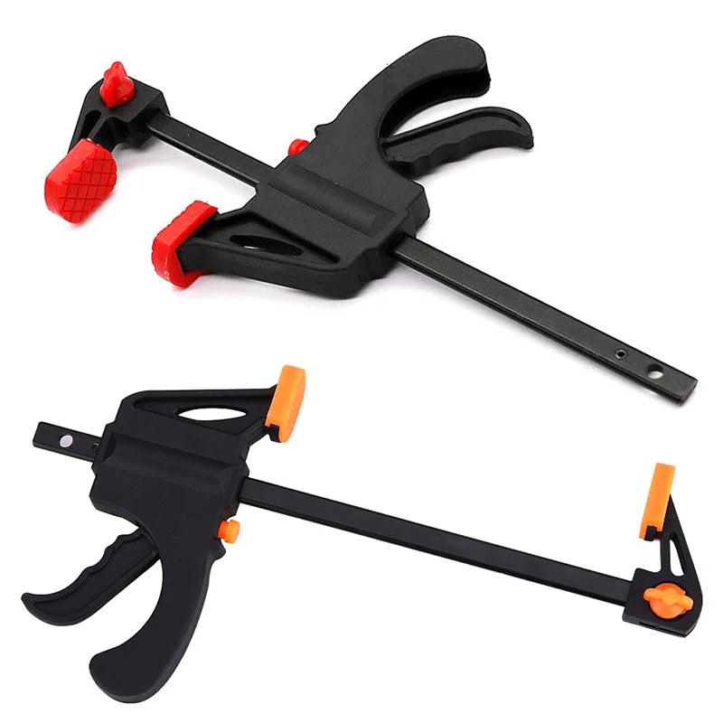 Mini 4" F-Clamp Quick Ratchet Release Woodworking DIY Tool Woodworking Clamp Nixie Orange