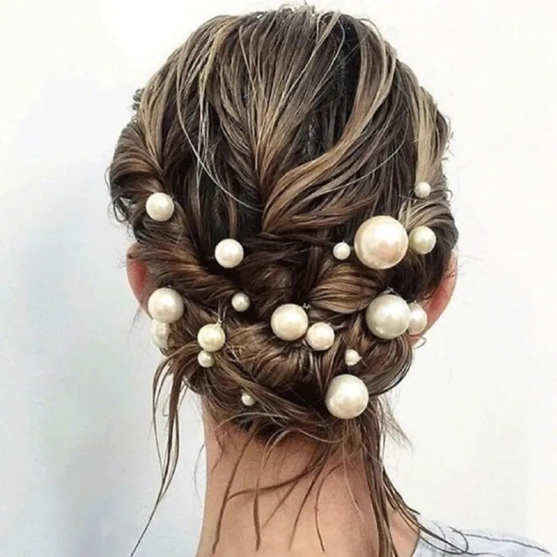 18pcs Gold Pearl Hairpins Set – Hanfu Ancient Costume Styling Hair Accessories Set Nixie