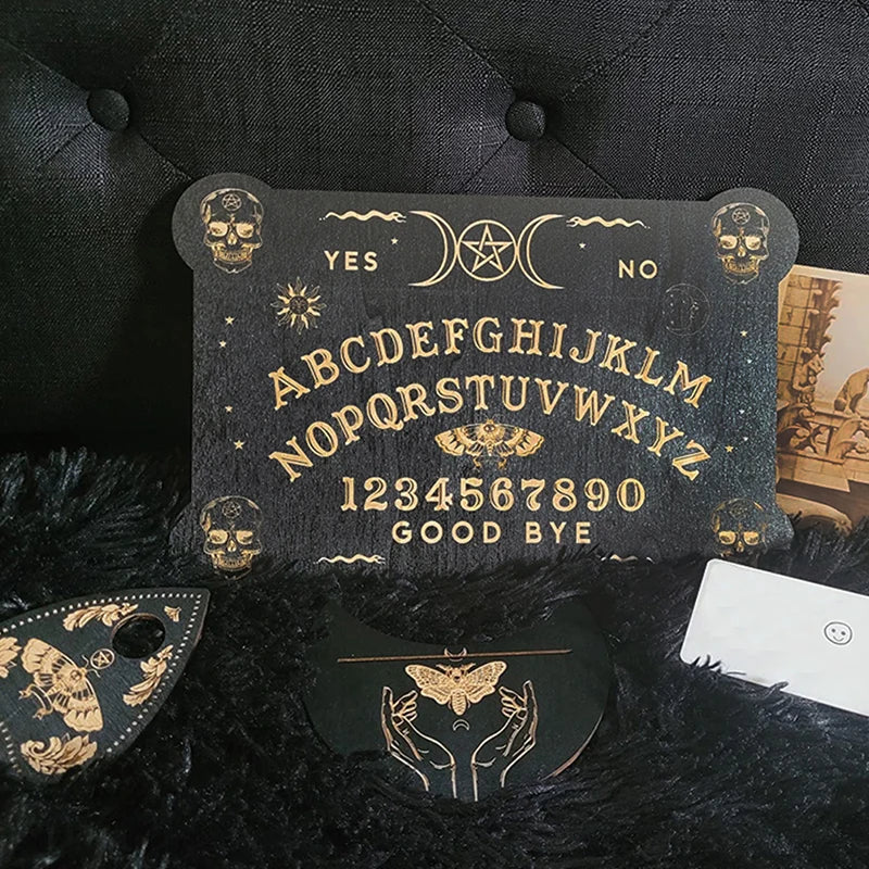 12" Wooden Divination Pendulum Board – Engraved Ouija Spirit Kit Divination Pendulum Board Nixie