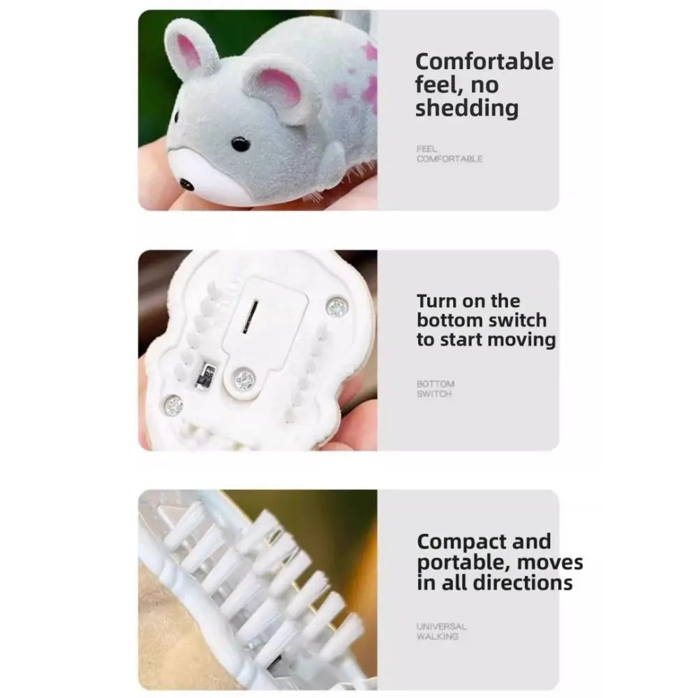 Electric Hamster Cat Teasing Toy – Interactive Indoor Pet Play Interactive Cat Toy Nixie