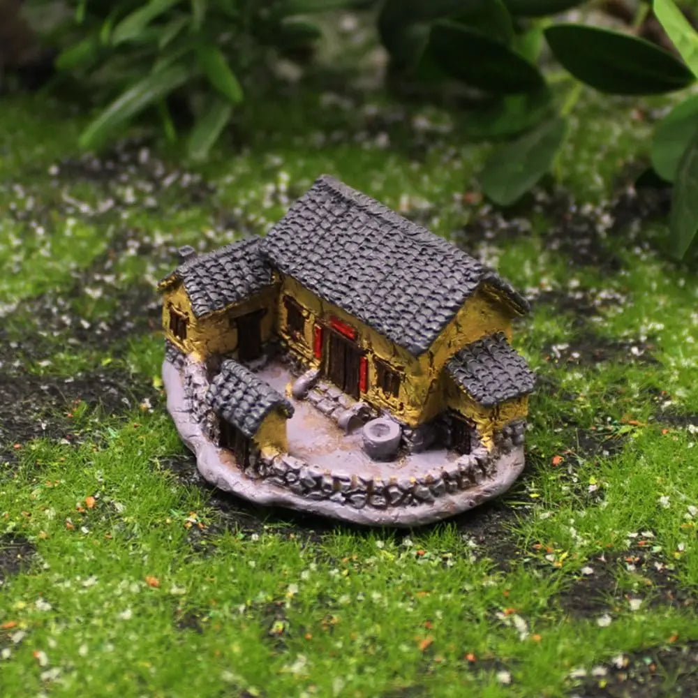 Resin Chinese Archway Miniature Figurine | DIY Home Decor Resin Miniature Figurine Nixie