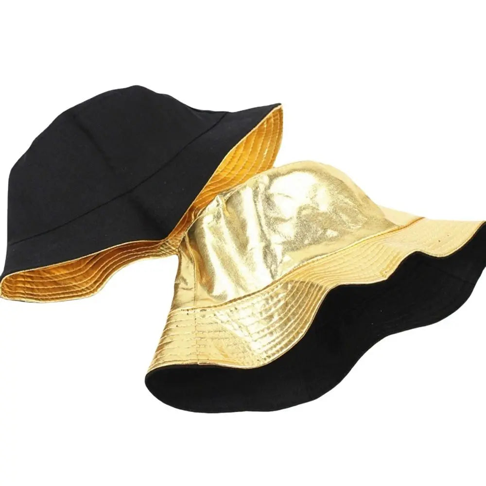 Reversible Bucket Hat UPF 50+ Metallic Harajuku Style Unisex Reversible Bucket Hat Nixie
