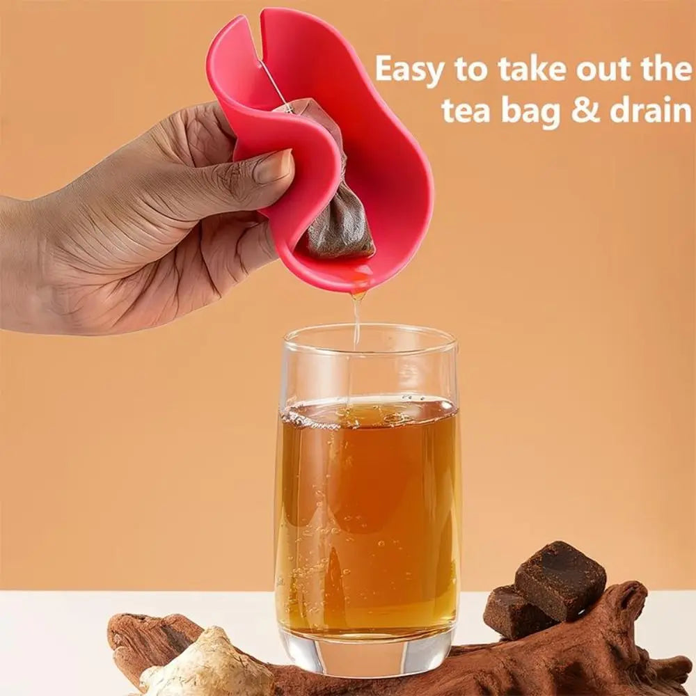 Reusable Silicone Tea Bag Holder & Squeezer | Mess-Free