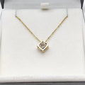 Geometric Hollow Copper Pendant Necklace | Gold & Rose Gold Pendant Necklace Nixie Gold-plated