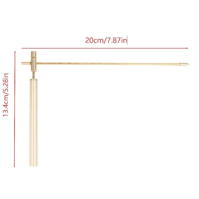 Solid Brass Dowsing Rod – Water & Energy Detector Tool