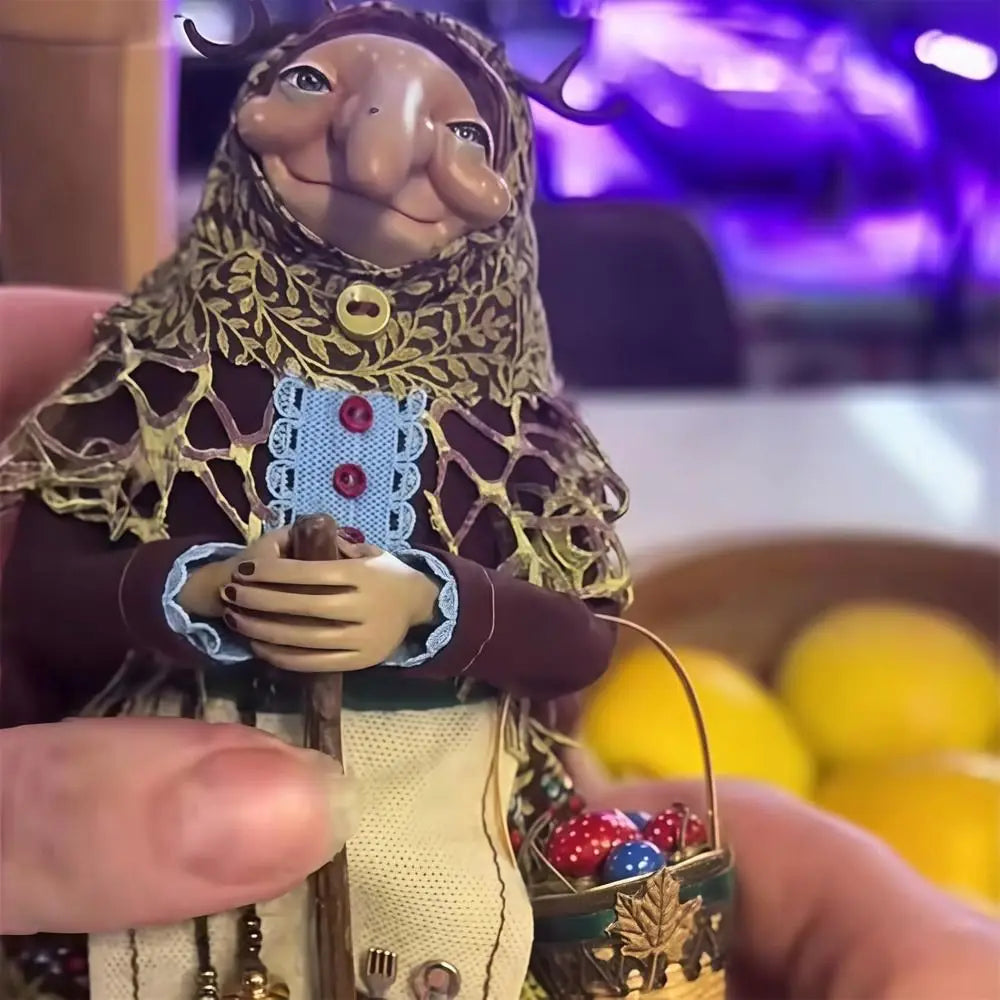 Kitchen Witch Doll – Handmade Good Luck Charm Home Decor Decorative Figurine Nixie