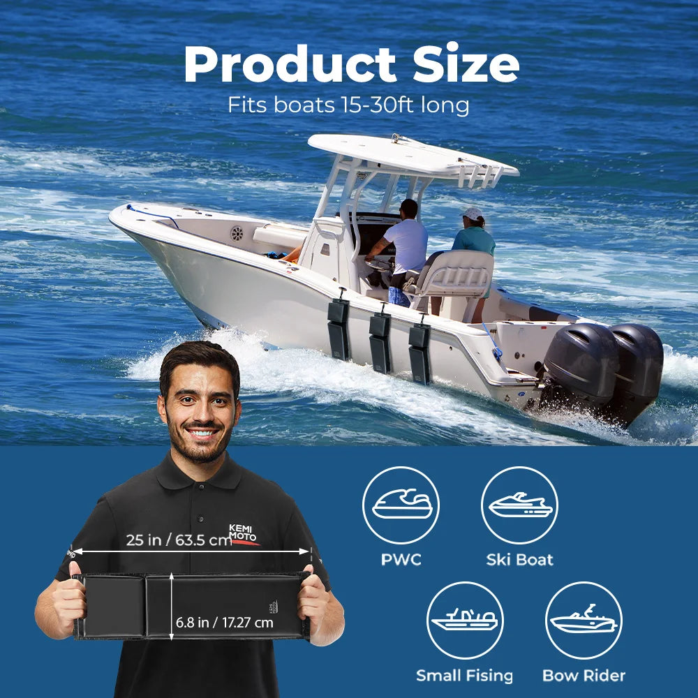 PVC Boat Fenders & Dock Bumpers with Elastic Cords | Jet Ski Boat Dock Fenders Nixie