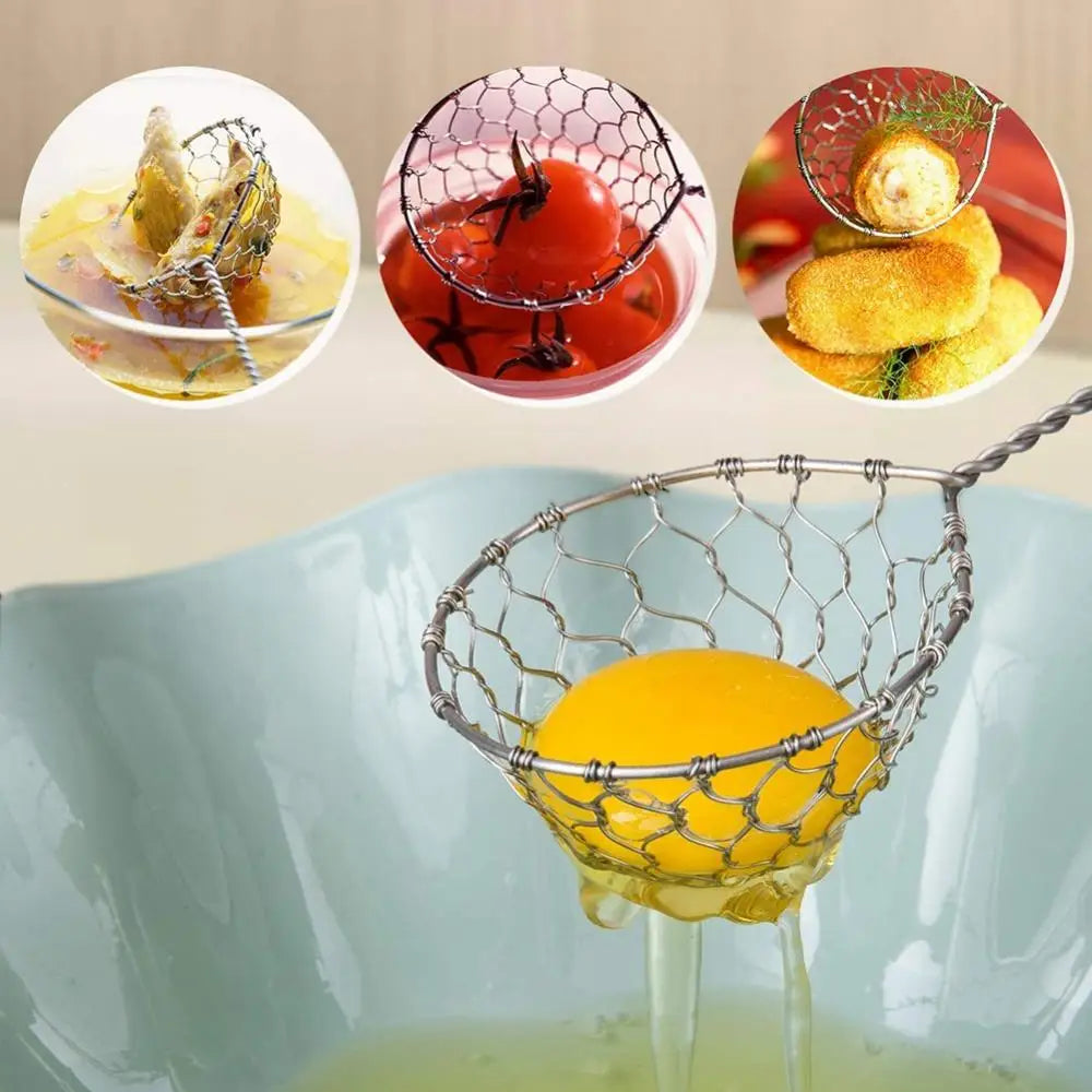 304 Stainless Steel Hot Pot Skimmer & Oil Filter Colander Spoon Kitchen Skimmer Colander Nixie