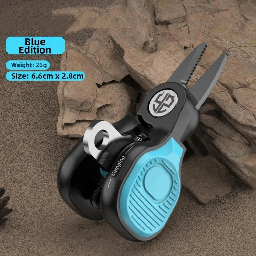 Portable Serrated Fishing Scissors – Stainless Steel PE Line Cutter