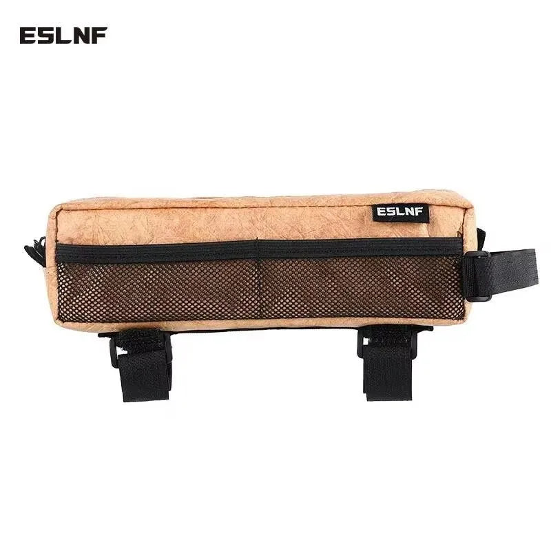 ESLNF Bike Top Tube Bag – Rainproof 3D Cycling Frame Pouch Bike Frame Bag Nixie Khaki Bag