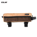 ESLNF Bike Top Tube Bag – Rainproof 3D Cycling Frame Pouch Bike Frame Bag Nixie Khaki Bag
