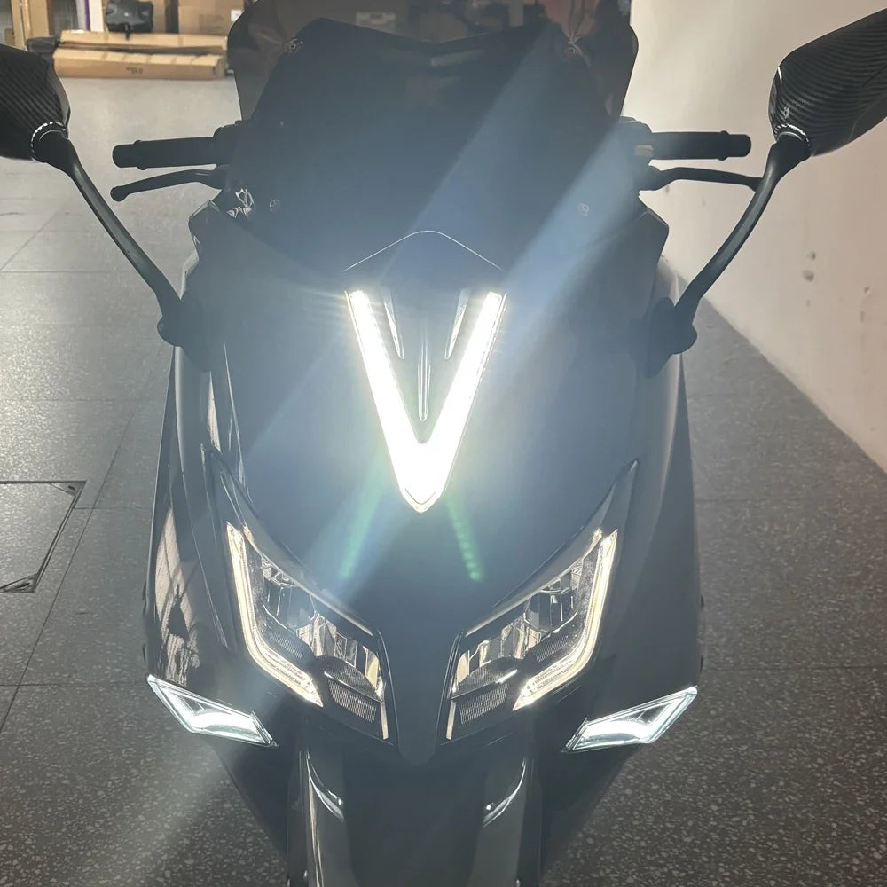 LED DRL & Turn Signal Kit for Yamaha TMAX 530 2015-2016 | E-MARK Motorcycle LED Light Kit Nixie