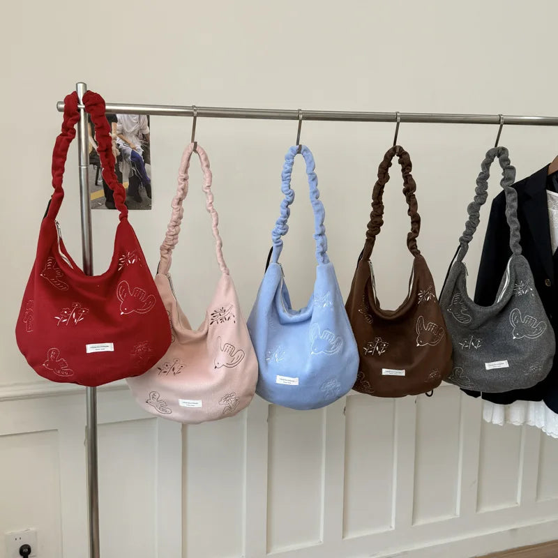 Women's Large Capacity Embroidered Crossbody Tote Bag Crossbody Tote Bag Nixie