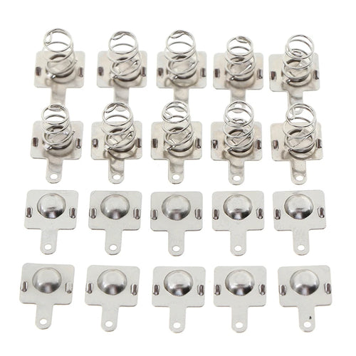 10 Pairs Metal Battery Spring Contacts for AA & AAA Batteries Battery Contact Plates Nixie