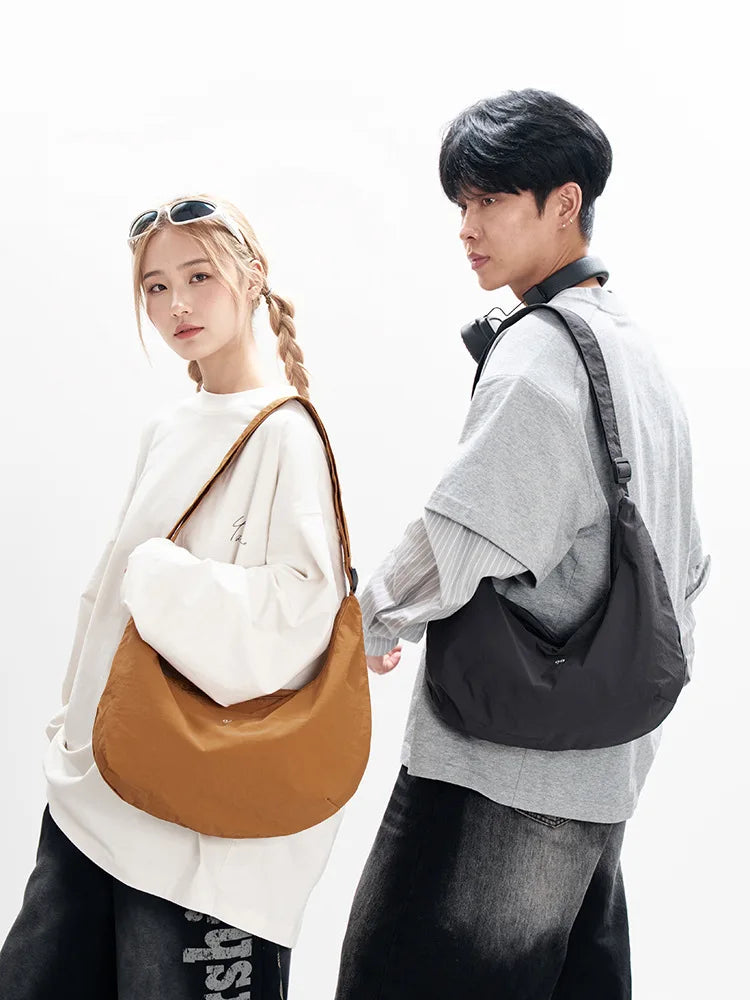 Japanese Nylon Dumpling Bag – Unisex Lightweight Crossbody Crossbody Shoulder Bag Nixie