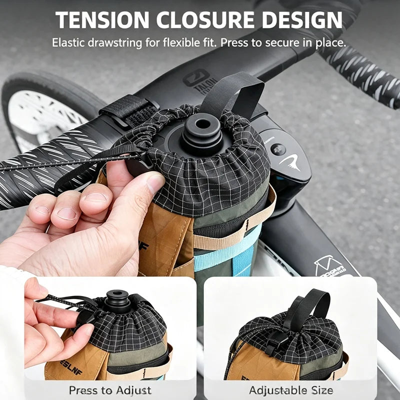 ESLNF Bike Handlebar Water Bottle Bag | MTB Cycling Pouch