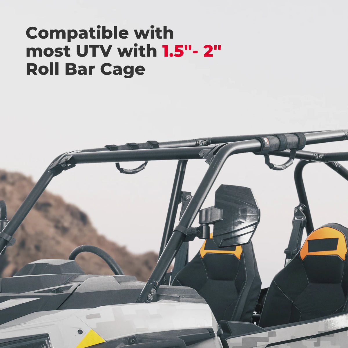 2PCS UTV Grab Handles 1.5–2" Roll Bar – Polaris, Can-Am UTV Grab Handles Nixie