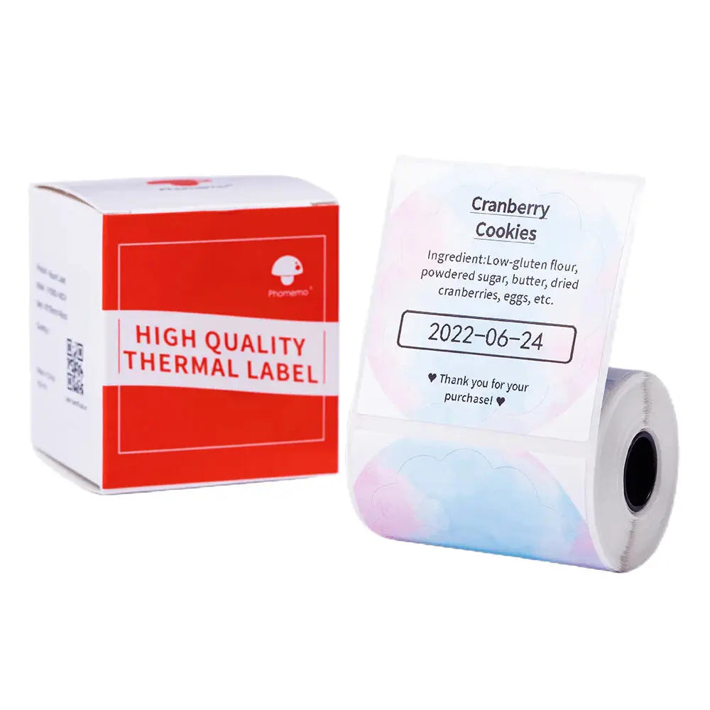 Phomemo M110/M200 Self-Adhesive Thermal Label Paper Stickers