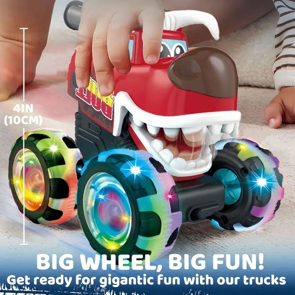 Monster Truck Pull Back Toy with Lights – Kids Gift Ages 4–12 Pull Back Toy Truck Nixie