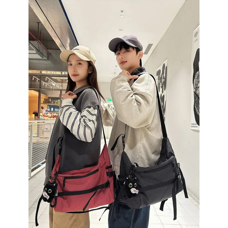 Large-Capacity Unisex Nylon Messenger Crossbody Bag Messenger Crossbody Bag Nixie