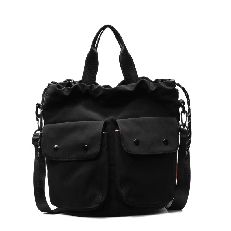 Minimalist Crossbody Bag – Women's Nylon Messenger Shoulder Bag Crossbody Shoulder Bag Nixie BB-1488 Black