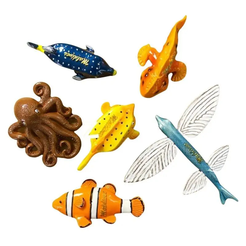 3D Resin Tropical Fish Fridge Magnet | Maldives Souvenir Decorative Fridge Magnet Nixie