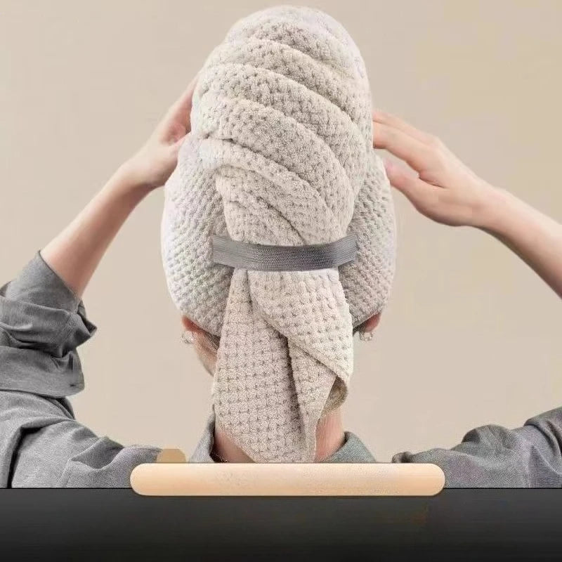 Microfiber Hair Towel Wrap – Quick Dry, Soft & Absorbent Hair Towel Wrap Nixie brown
