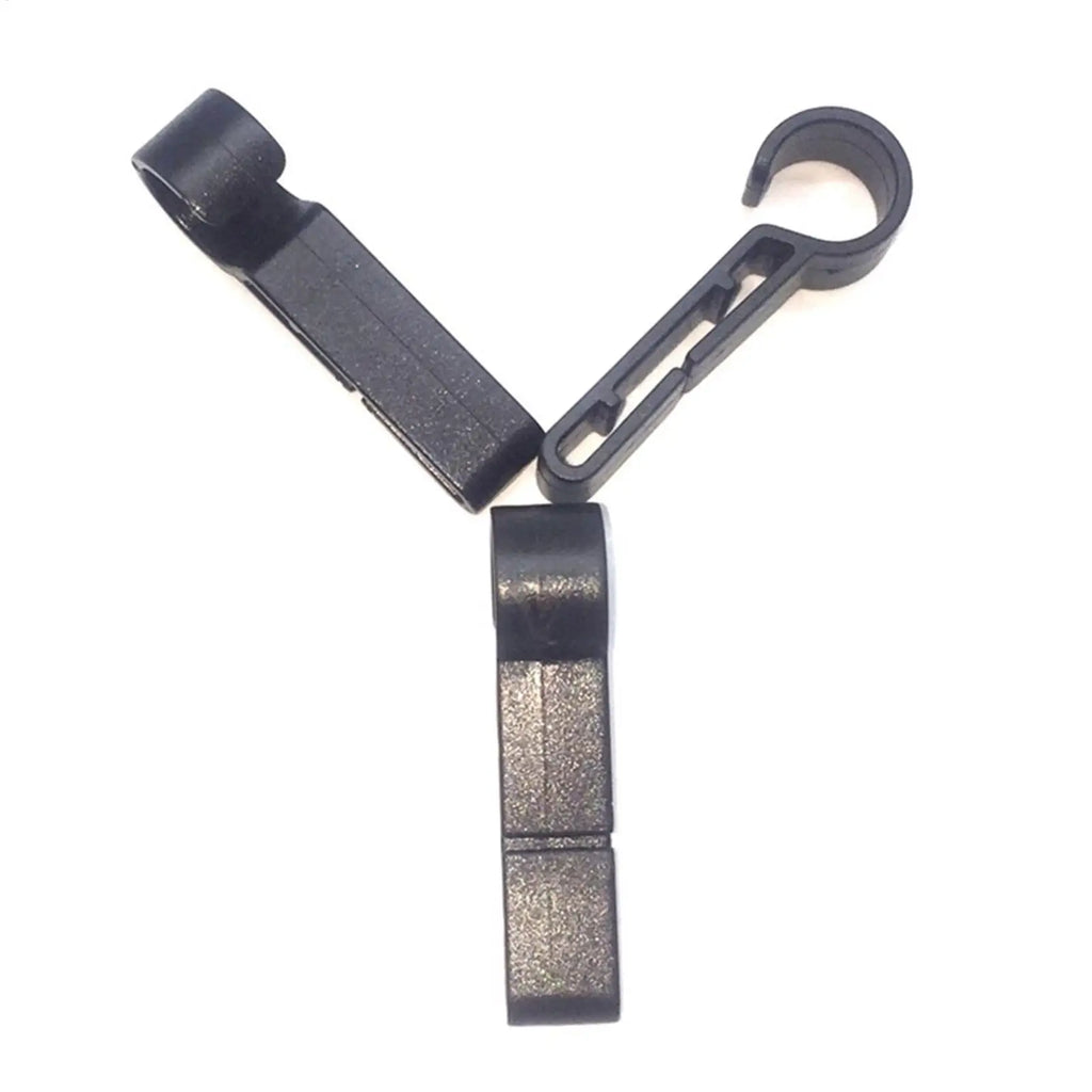10-Pack Hard Hat Headlamp Clips | Non-Slip ABS Hook Set