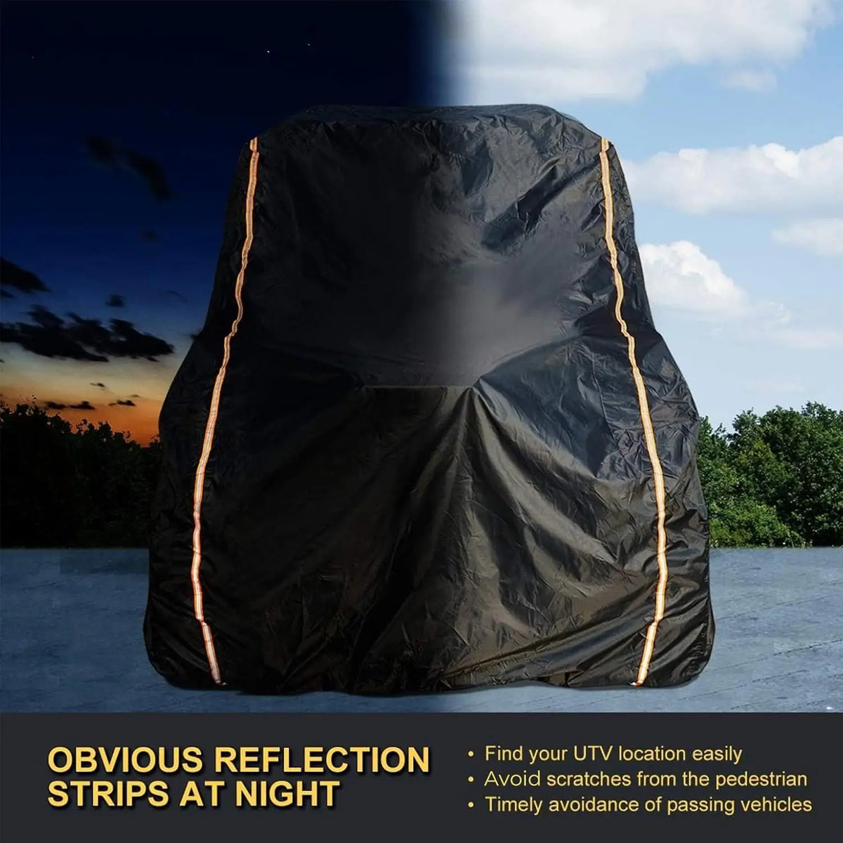 KEMIMOTO Heavy Duty UTV Cover for Polaris RZR & Can-Am UTV Cover Nixie