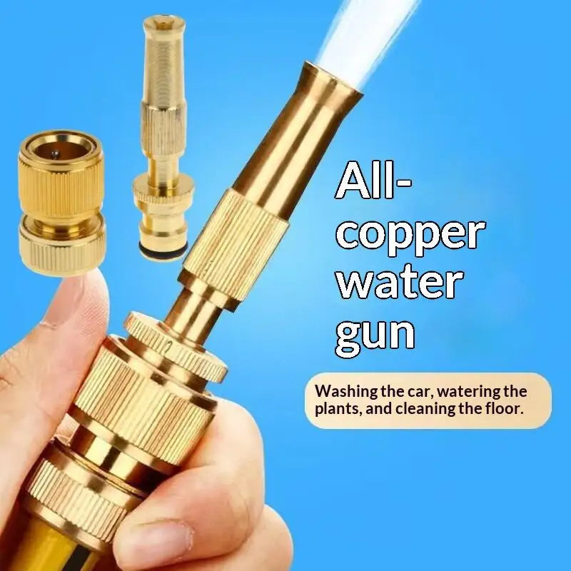 Brass High Pressure Spray Nozzle Set with Quick Connector Garden Spray Nozzle Nixie