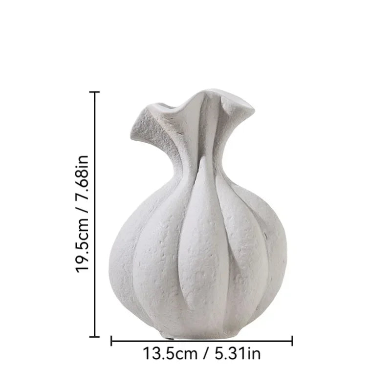 Wabi-Sabi Ceramic Vase | Handcrafted Home Décor Flower Vase