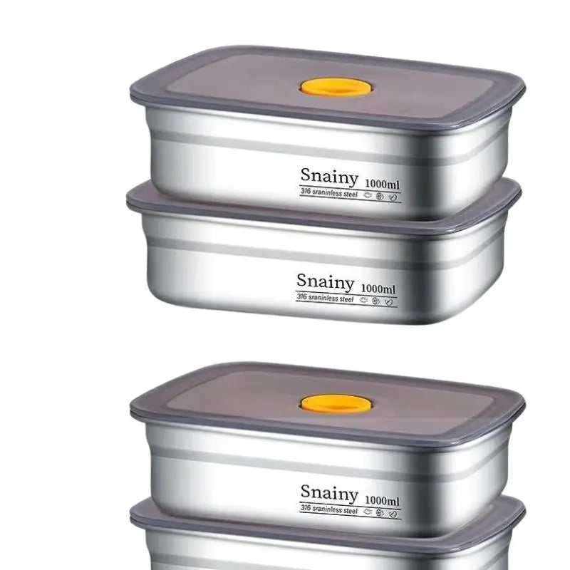 Stainless Steel Leakproof Lunch Box 600/1000/1500ml Food Container Lunch Box Container Nixie