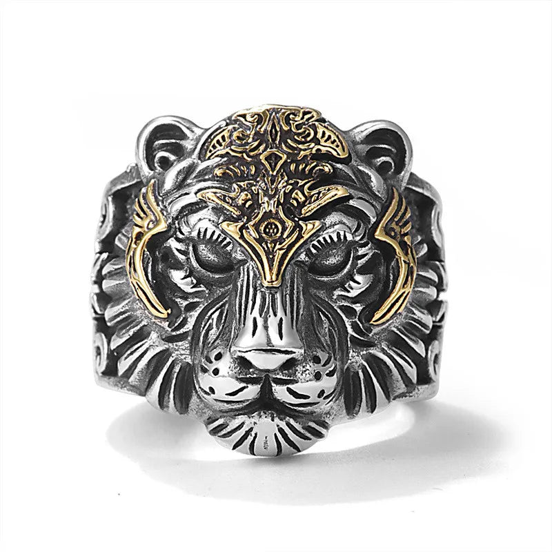 Vintage Punk Adjustable Ring – Eagle Tiger Snake Charm Fashion Ring Nixie 182