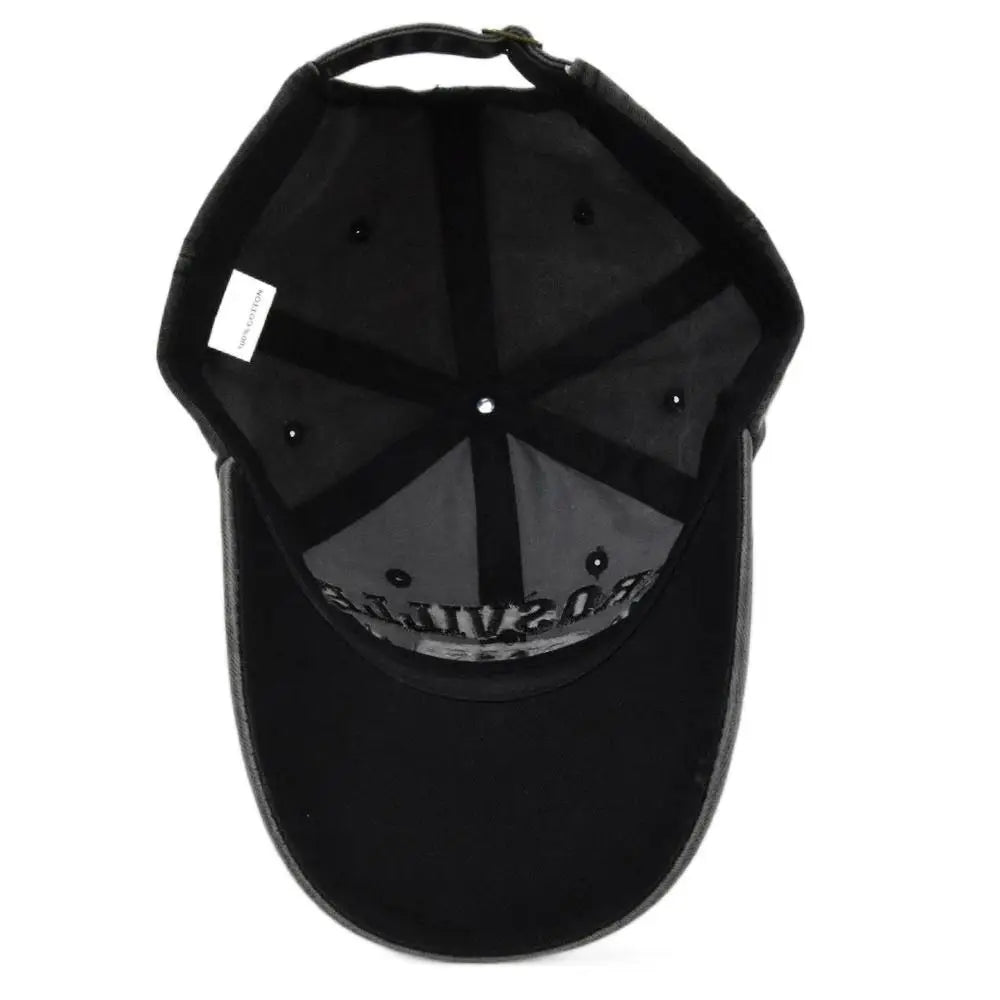 Hip Hop NYS Patch Distressed Denim Baseball Cap – Unisex Baseball Cap Nixie