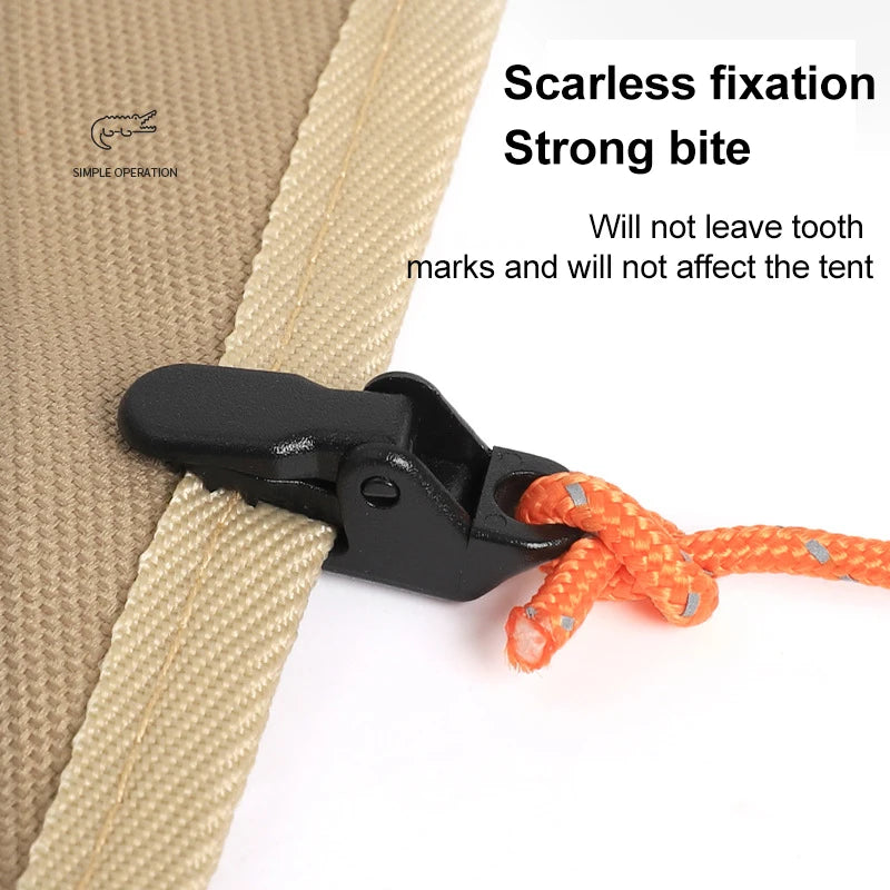 Tent Tarpaulin Clips Anti-Wind Crocodile Clamps – 10/20/50 Pcs Tent Tarpaulin Clips Nixie