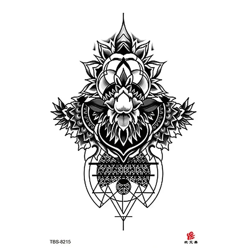 Realistic Rose Temporary Tattoo Sticker – Waterproof Floral Art Temporary Tattoo Sticker Nixie 07
