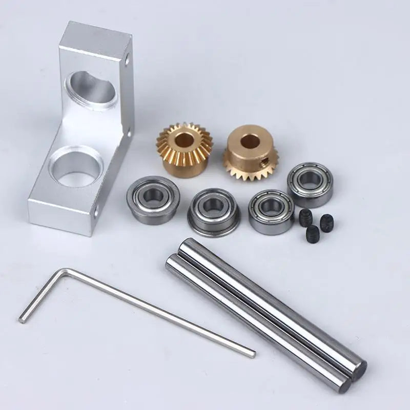 Miniature Bevel Gear 1:1 Ratio 90° Right Angle Gearbox Model Miniature Gearbox Nixie
