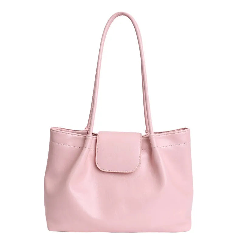 Large Faux Leather Tote Bag for Women – Commuter Shoulder Bag Women's Tote Bag Nixie