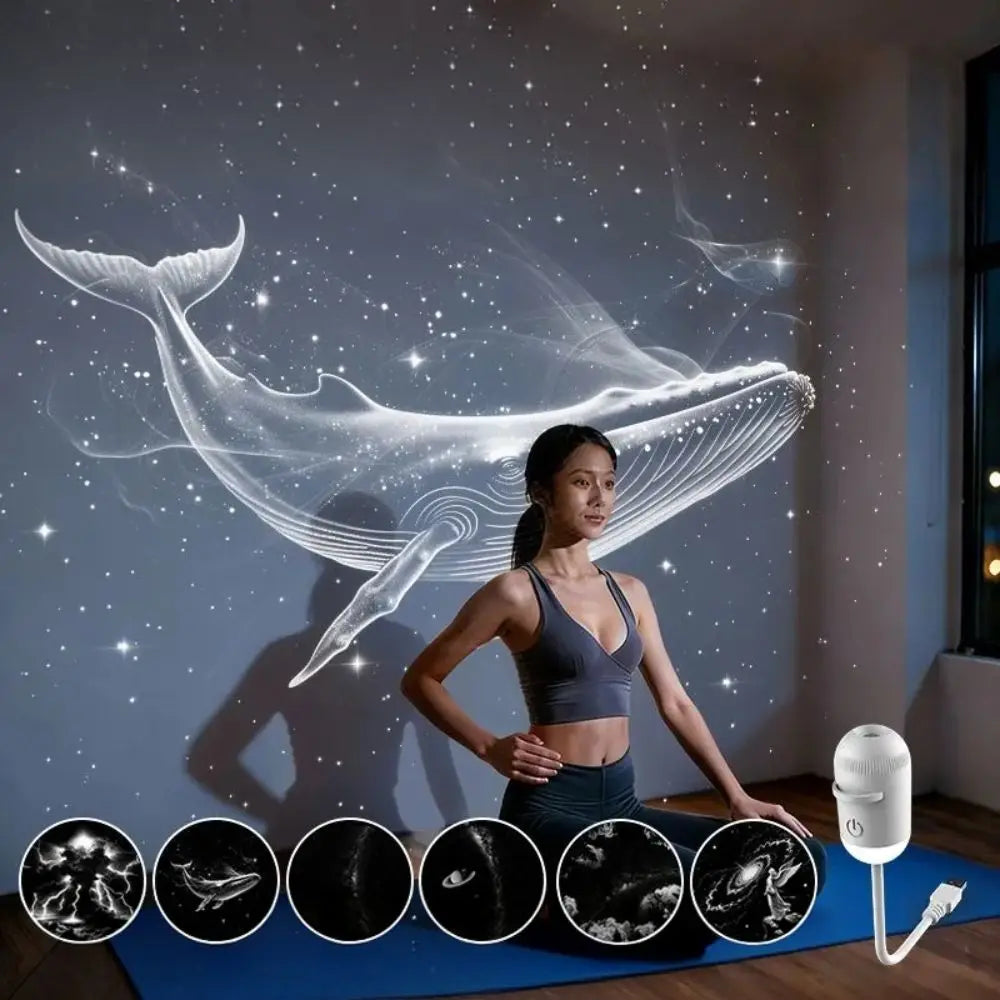 Galaxy Star Projector – USB, 360° Rotation & Touch Control