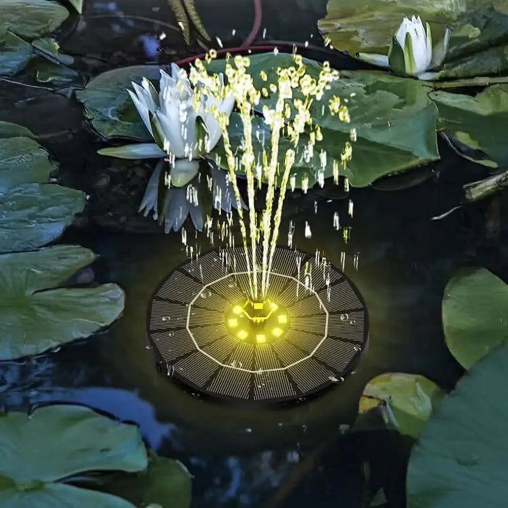 3.5W Solar Bird Bath Fountain with LED Lights | Garden Decor Solar Garden Fountain Nixie