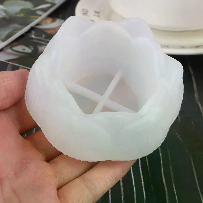 Lotus Shape Silicone Resin Mold for DIY Crafts & Ashtray Making Silicone Craft Mold Nixie