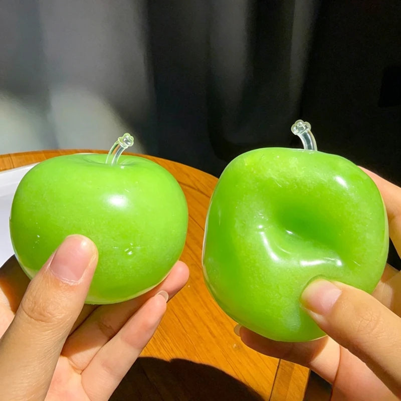 Green Apple Slushie Squishy Fidget Toy – Crunchy Moldable Sensory Squishy Fidget Toy Nixie