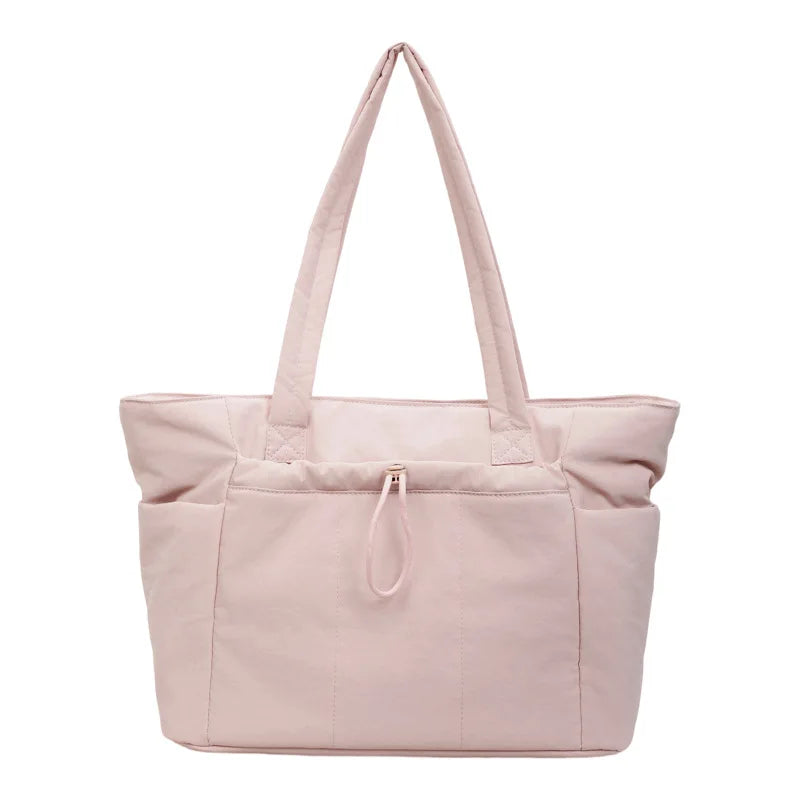 Women's Waterproof Oxford Tote Bag | Laptop Shoulder Bag Women's Tote Bag Nixie Pink